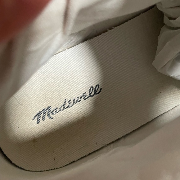 Madewell Sidewalk High-Top Sneakers in Recycled Canvas good condition sz 8 - Picture 11 of 11